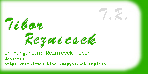 tibor reznicsek business card